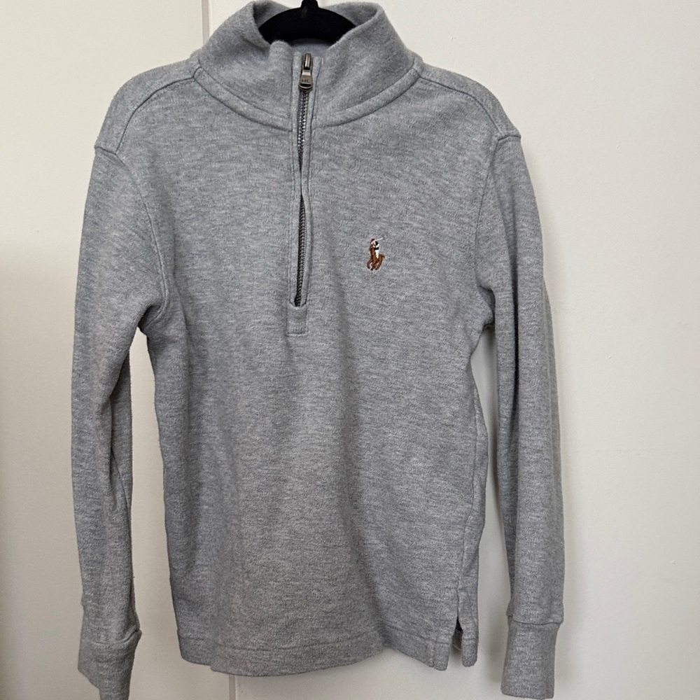 Polo by Ralph Lauren Heather Gray Half-Zip Sweatshirt